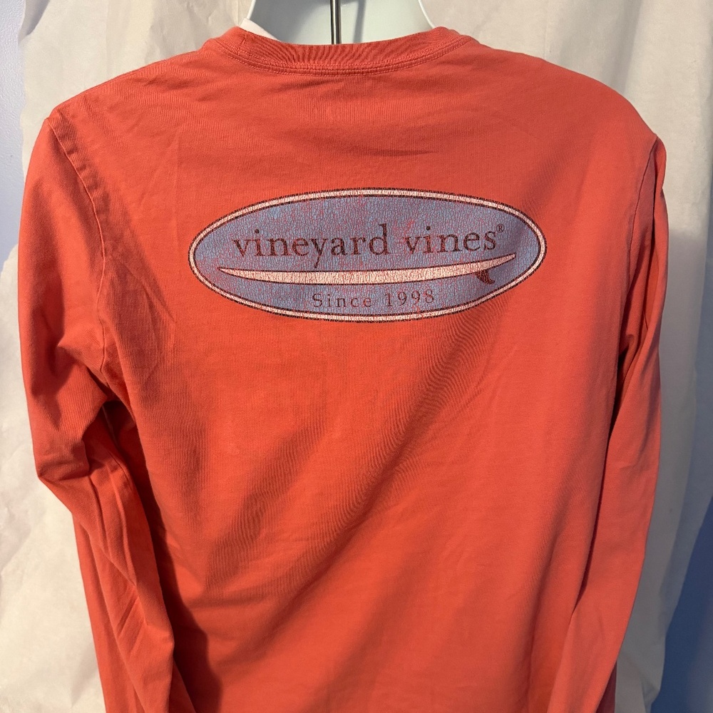 Men's Vineyard Vines T-Shirt Coral Large